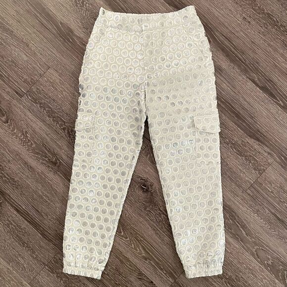 Anthropologie Jacquard Utility Joggers